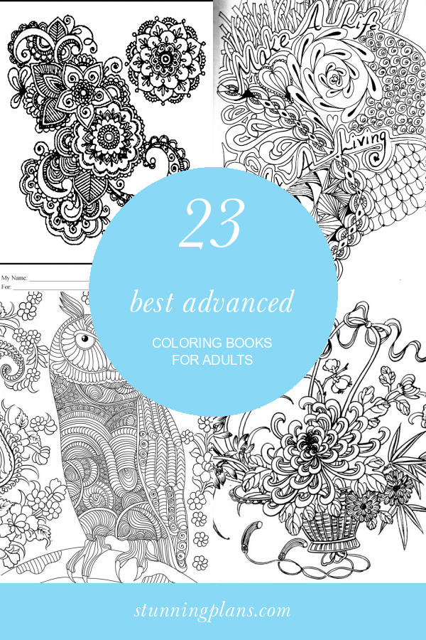 23 Best Advanced Coloring Books for Adults Home, Family, Style and